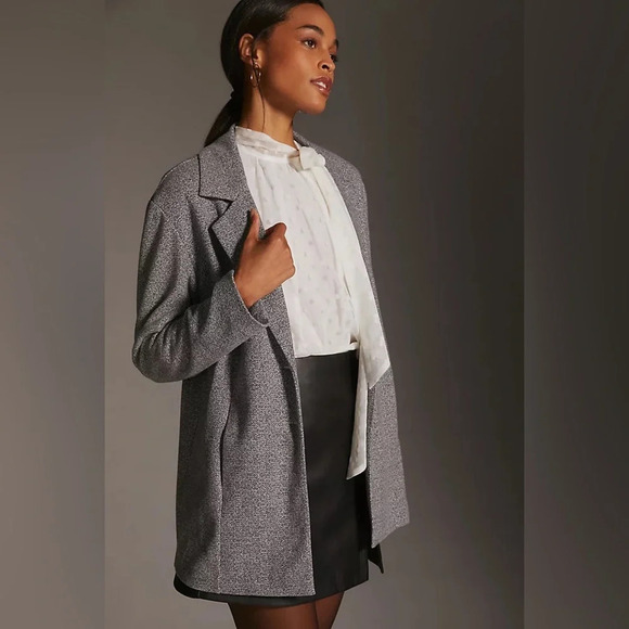 Avec Les Filles Longline Knit Blazer - Picture 3 of 14